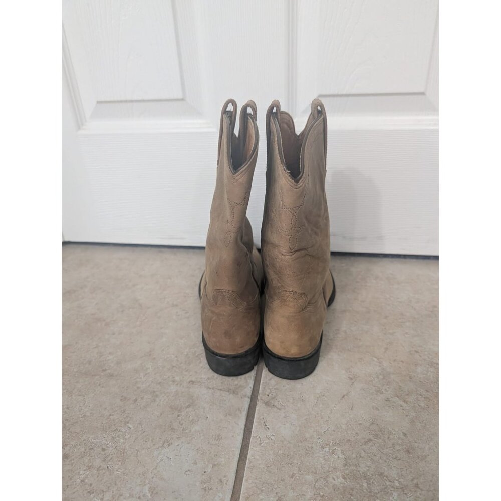 Ariat Brown Suede Western Cowboy Boots - Picture 2 of 15